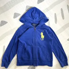 ポロラルフローレン　ビック刺繍ロゴ　ジップアップパーカー　サイズ110cm