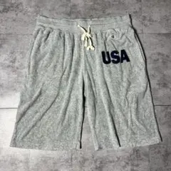 Champion チャンピオン USAロゴ パイル地 ショートパンツ ビッグロゴ
