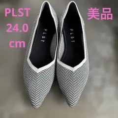 PLST ヘリンボーン ニット2WAYエアリーパンプス