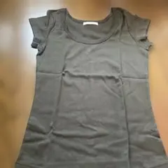 カーキ コットンTシャツ Lのサムネイル