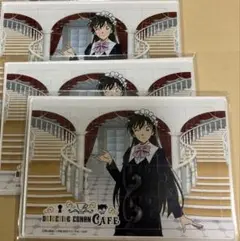 名探偵コナン SEGAラッキーくじ 執事喫茶 アクリルパズル　毛利蘭 3点