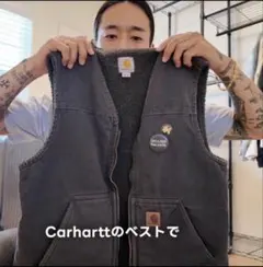 Carhartt ベスト V26 ブラック 山田蓮 山田蓮 Carhartt ベスト V26 ブラック M - メルカリ