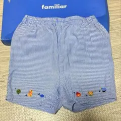 familiar 青白ストライプ パンツ　70