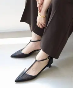 LE TALON メッシュ Tストラップ サンダル ブラック　24.5cm相当 LE TALON メッシュ Tストラップ サンダル ブラック 24.5cm相当 - メルカリ