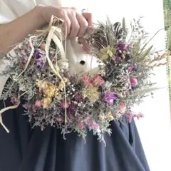 花々のリースブーケ