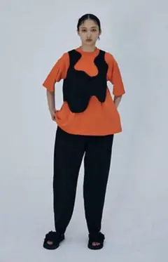 ENFOLDエンフォルドCARROT PANTS 34ネイビー キャロットパンツのサムネイル