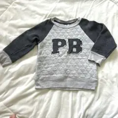 petit bateau プチバトー キルティングトレーナー グレー104cm