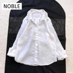 NOBLE リネンシャツ ホワイト 36のサムネイル