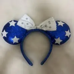 ディズニー カチューシャ ブルー 星柄