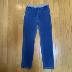 無印デニム風ゴムウエストパンツ 150