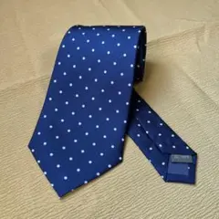 ENRICO SARCHI ネイビー ドット ネクタイ