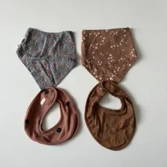 海外子ども服ブランド　ベビー用スタイ4枚セット