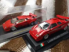 当時物　スーパーカー　1/43 ランボールギーニカウンタック　2台セットミニカー