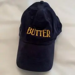 新品未使用　Aerie キャップ　「BUTTER」　ネイビー　紺色 コーデュロイのサムネイル