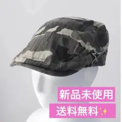 【新品】迷彩柄ハンチング帽