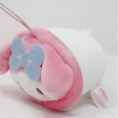 リボン付きぬいぐるみ ピンクと白