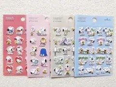 【スヌーピー ぷくぷくシール4点】大人気キャラクター PEANUTS まとめ売り
