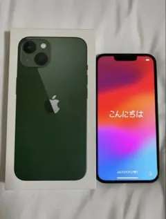 iPhone13 128GB SIMフリー バッテリー82% 美品　箱ありのサムネイル