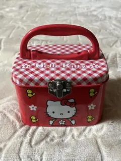 平成レトロ　希少✨Hello Kitty 缶バック　赤