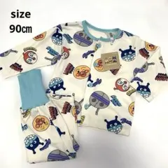 【新品】アンパンマン パジャマ　長袖　size90 ふわふわパイル生地のサムネイル