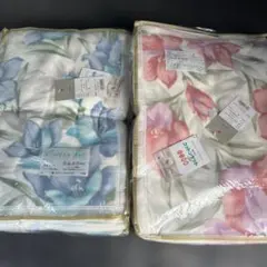 訳あり大阪西川　綿毛布　ペア　2枚セット　日本製　新品　コットンケット