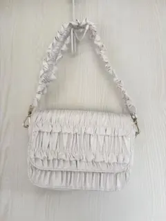 FURFUR トートバッグ ホワイト ショルダー付き