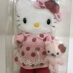 【非売品・箱付】ハローキティ いちご マンスリードール ぬいぐるみ 当時物