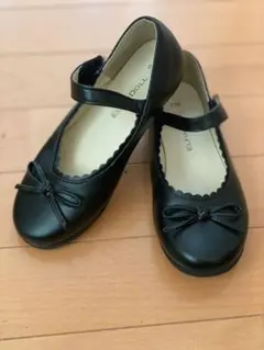 黒いリボン付き　フォーマルシューズ　卒園入園