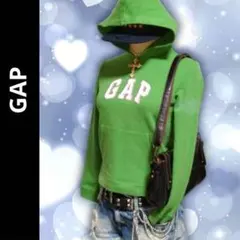 GAP グリーン パーカー 平成ギャル y2k海外ガール ストリート レアカラー