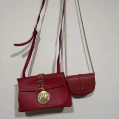 Samantha Thavasa 赤 ショルダーバッグ 2個セット