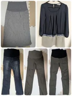 マタニティパンツ・スカート・授乳ワンピースまとめ売り