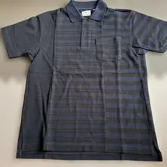 ネイビー ストライプ ポロシャツ　UNIQLO メンズ　S