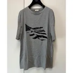 22AW CELINE セリーヌ フラッグ Tシャツ グレーのサムネイル