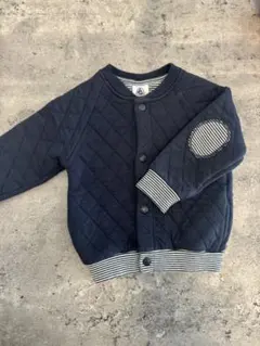 PETIT BATEAU ネイビー キルティングジャケット 12m