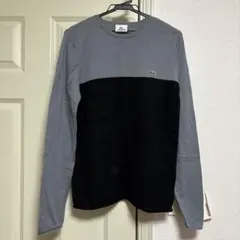 Lacoste 長袖ニット グレー/ブラック