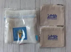 ロクシタン ニット巾着　デックス東京ビーチ オーガニックコットン ミニポーチ