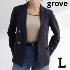 ダブルブレスト テーラードジャケット