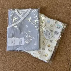 コンビミニ　ラップドレス・あったかワンタッチ肌着2枚組セット