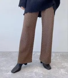 テーパード ワイドパンツ