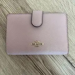 COACH 二つ折り財布 ピンク 美品