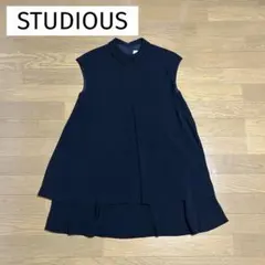 STUDIOUS ストゥディオス　ワンピース　ミニドレス　黒のサムネイル
