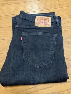 Levi's 505 ブラックデニムパンツ 裏起毛 ストレッチ W33 L32