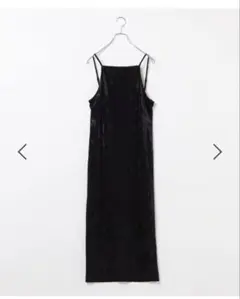 LOWRYSFARM タイトベロアキャミワンピース