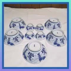 4/6出品終了✨中鉢５個小鉢４個セット✨お刺身盛り鉢✨惣菜盛り鉢✨和食器