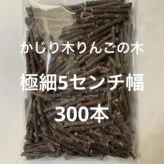 かじり木　りんごの木　極細5センチ幅300本のサムネイル