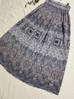 journal standard大人可愛い♡ボタニカル　マキシ丈フレアスカート