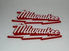 Milwaukee 風ロゴプレート 2枚セット