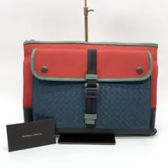 Bottega Veneta マルチカラー クラッチバッグ イントレチャート
