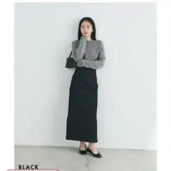 ハイウエストタイトロングスカート