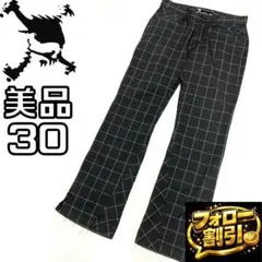 【フォロー割】 美品 オークリースカル チェックパンツ サイズ30 ゴルフパンツのサムネイル
